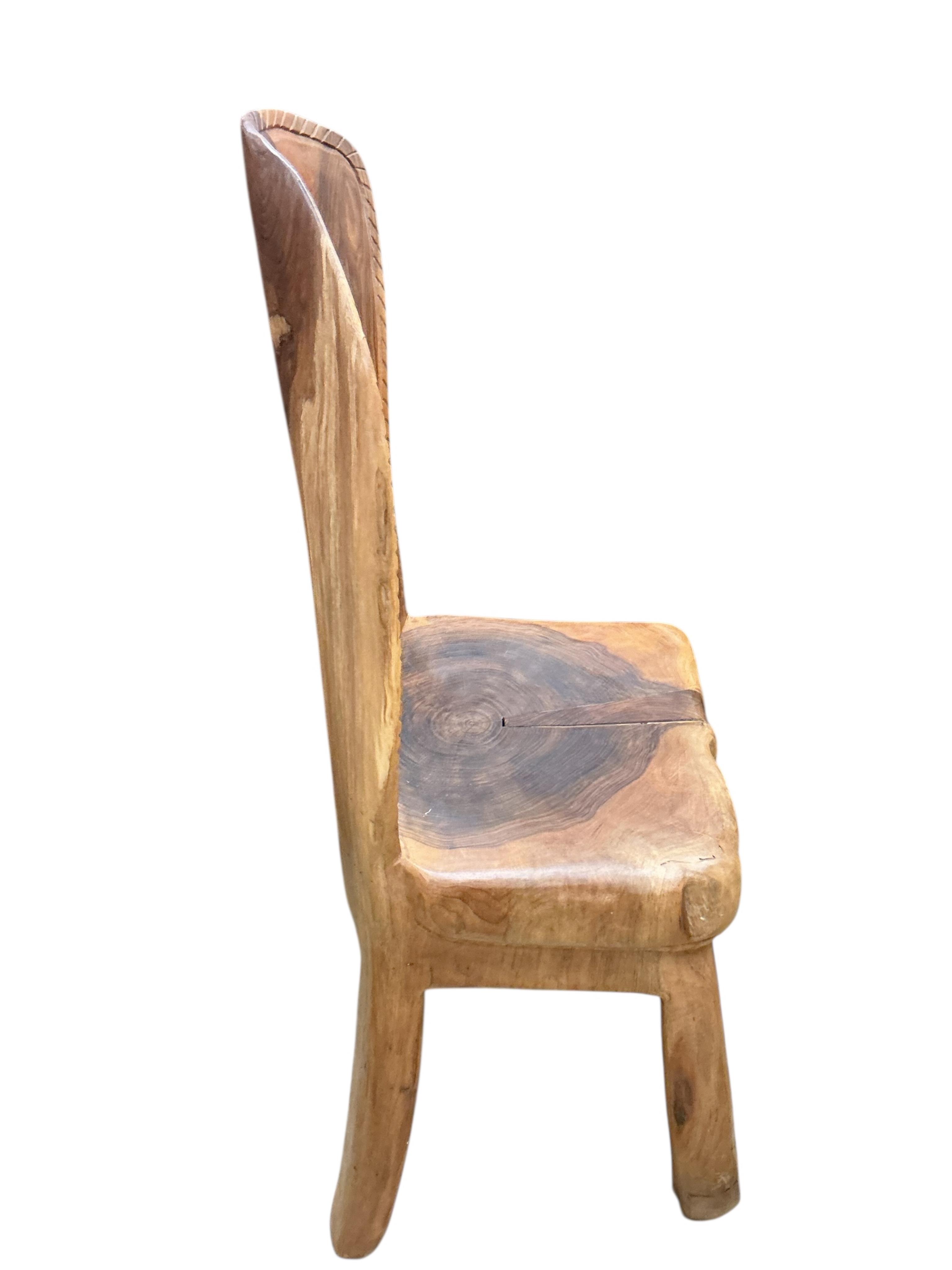 Pierre Decorse (b.1953), a naturalistically modelled bedroom chair, height 90cm